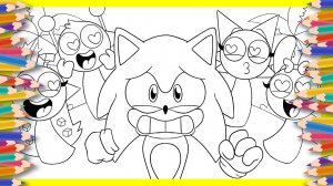 Новые раскраски / СПРУНКИ СОНИК Incredibox