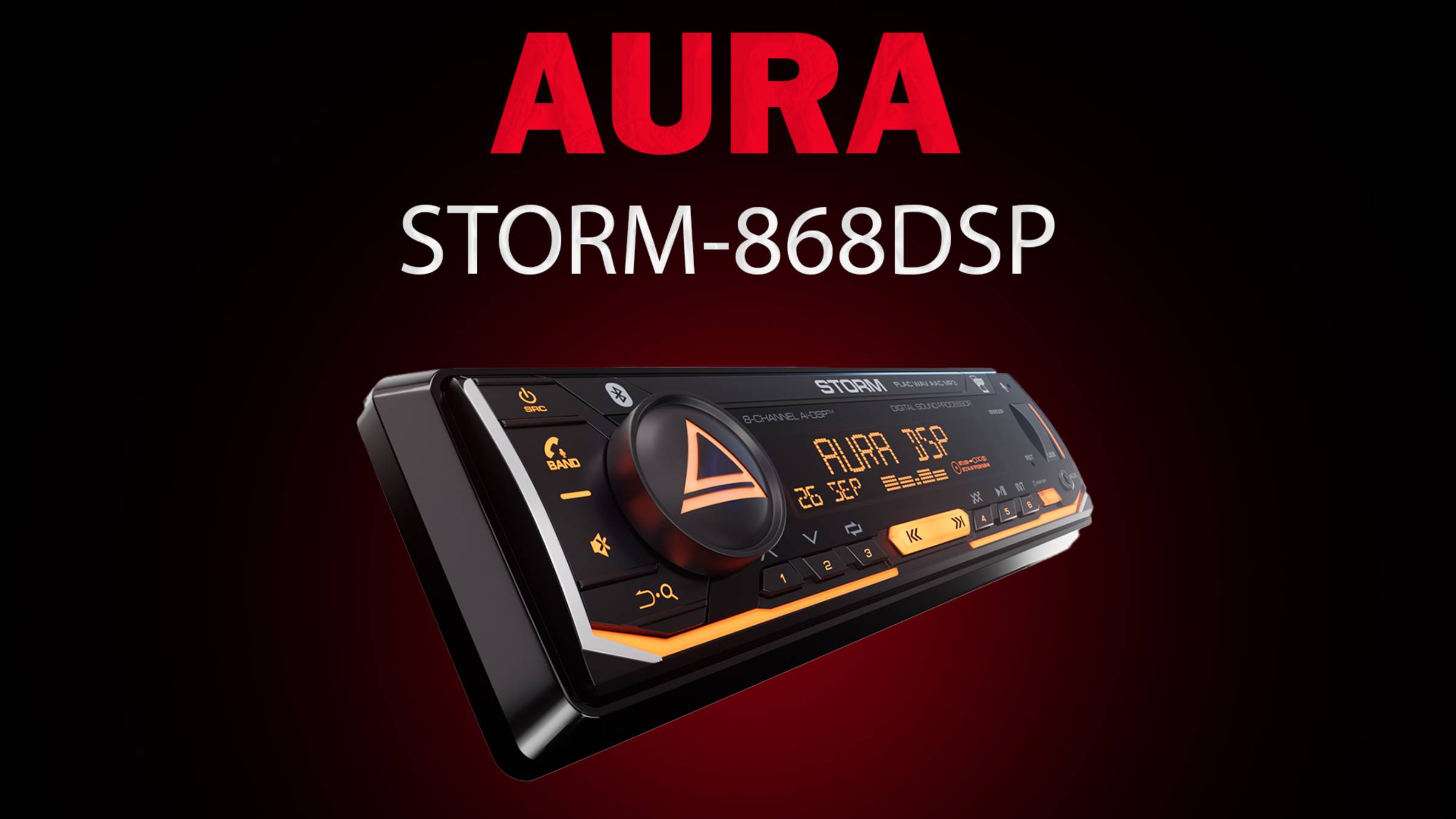 обзор магнитолы aura storm-868DSP смотреть онлайн