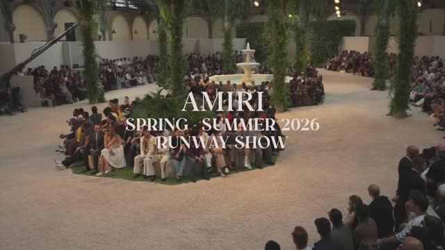 Показ мужской коллекции Amiri весна-лето 2026