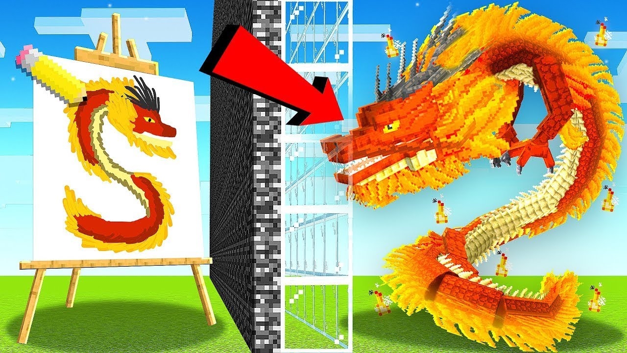 Майнкрафт, но РИСУЯ МОБОВ, ОНИ СТАНОВЯТСЯ ЖИВЫМИ в БИТВЕ МОБОВ... смотреть онлайн