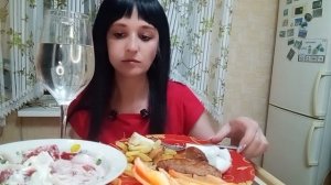 МУКБАНГ#КУПЫТЫ КАРТОШКА ОВОЩИ🥗🥗🥗🥗салат