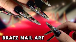МАНИКЮР в стиле BRATZ ✨ ВТИРКА + стильный ДИЗАЙН! Быстрое НАРАЩИВАНИЕ на ВЕРХНИЕ ФОРМЫ