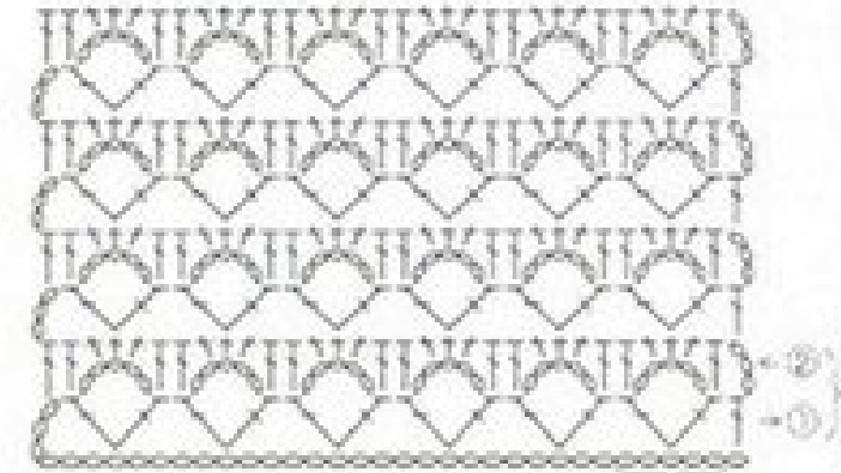 Самые простые узоры крючком для начинающих. Узор «Капель» .Ажурные узоры *crochet patterns Урок 125