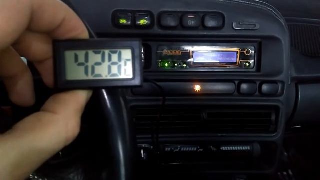 Замер температуры алюминиевого радиатора печки АВРОРА  ВАЗ 2114 2113 2109 2115 2108 21099