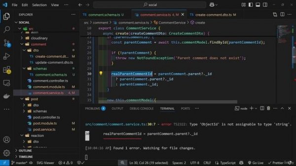 2 (9) Create comment