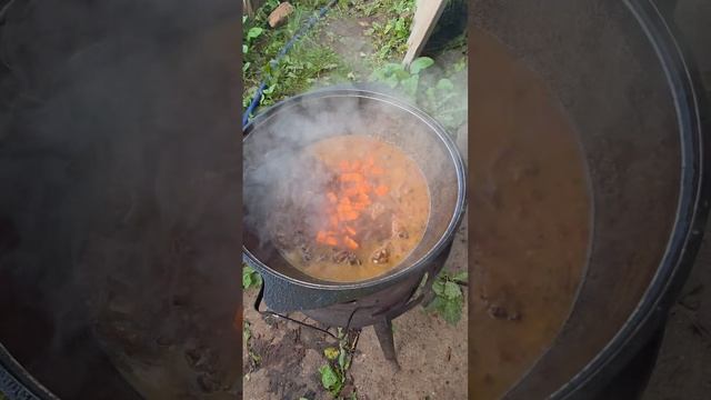 Обалденная  жареная шурпа