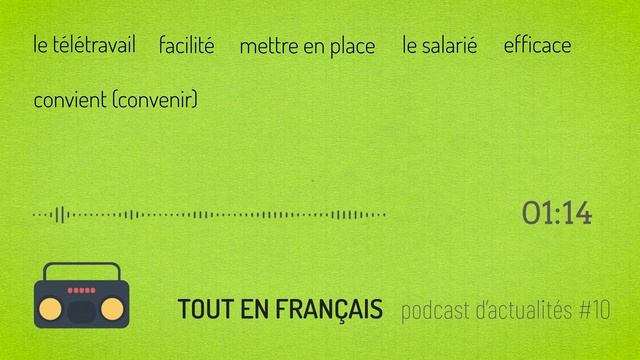 Compréhension de l'oral - le télétravail смотреть онлайн