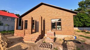 Реальная стоимость дома 120 м² в 2025 году: смета, кирпичная кладка, обзор дома, кладка ступенек.