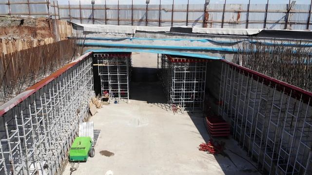 Строительство тоннеля под ж/д путями - станция Дачная / автомагистраль Центральная / Самара / Russia