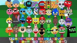 Incredibox Sprunki New OC's Все мои персонажи вместе | Normal vs Horror