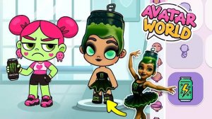 КАК СДЕЛАТЬ БЕЛЕРИНУ МОНСТЕРИНУ (напиток такой если что) В AVATAR WORLD?! Итальянские мемы!!!