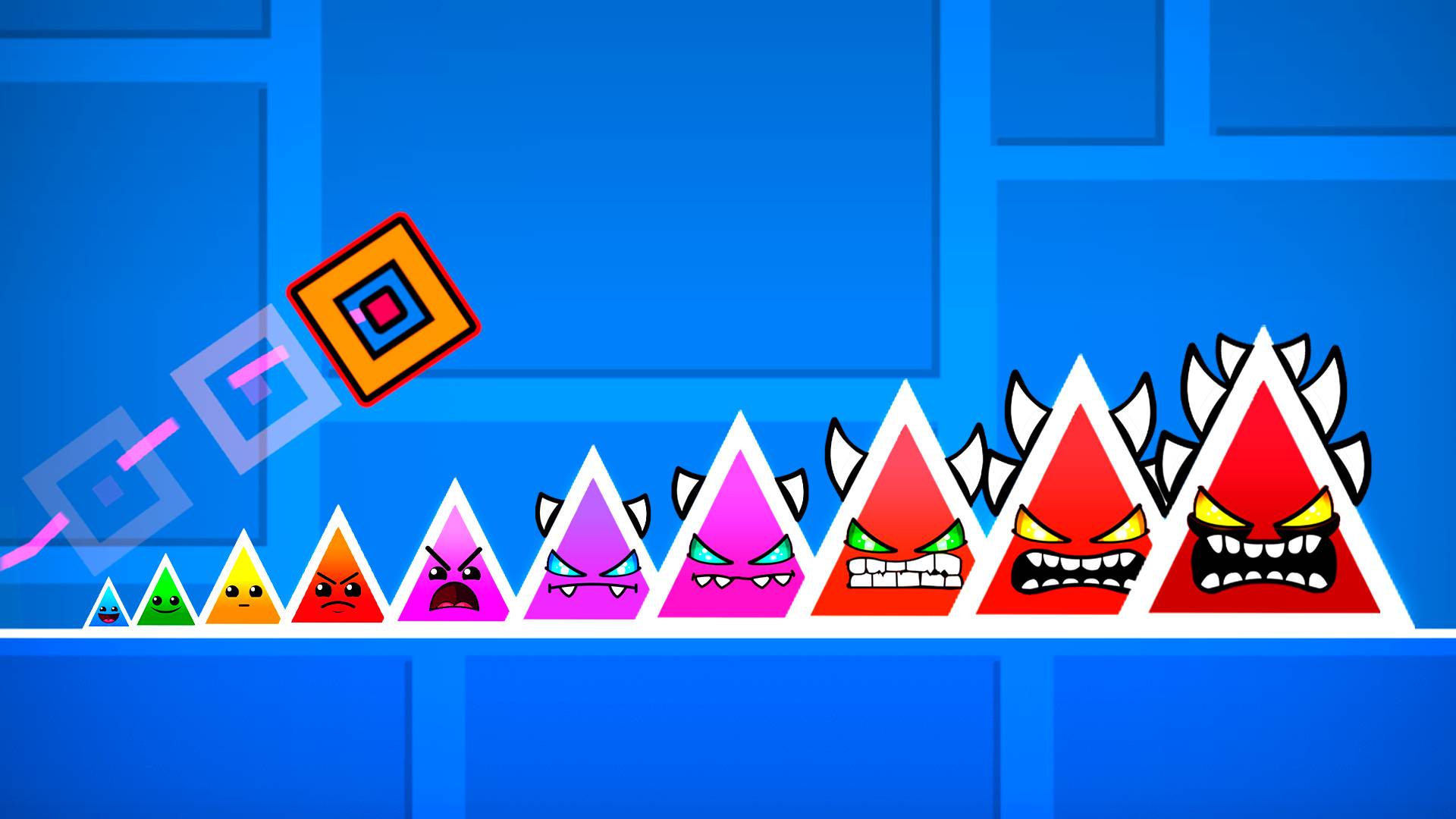 Geometry Dash, но УРОВНИ УСЛОЖНЯЮТСЯ Каждую Минуту... смотреть онлайн