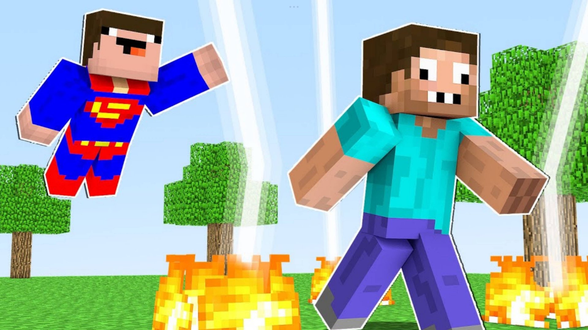 Нуб супермен затролил про в Майнкрафт ДакПлей DakPlay смотреть онлайн