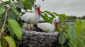 гнездо для аистов из ротанга