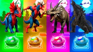 ЧЕЛОВЕК ПАУК ДИНОЗАВРЫ vs ЮРСКИХ ДИНОЗАВРОВ 164 уровень | МУЛЬТФИЛЬМЫ ДИНОЗАВРЫ в Tiles Hop