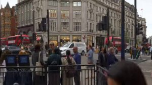 Лондон Великобритания прогулка по центральной улице, туристическая поездка в Лондон, обзор