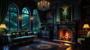 Звук дождя и камина в уютной комнате слушать и засыпать