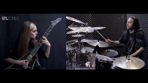 NILE - Utterances Of The Crawling Dead - guitar and drum cover by Liheia Metzengerstein