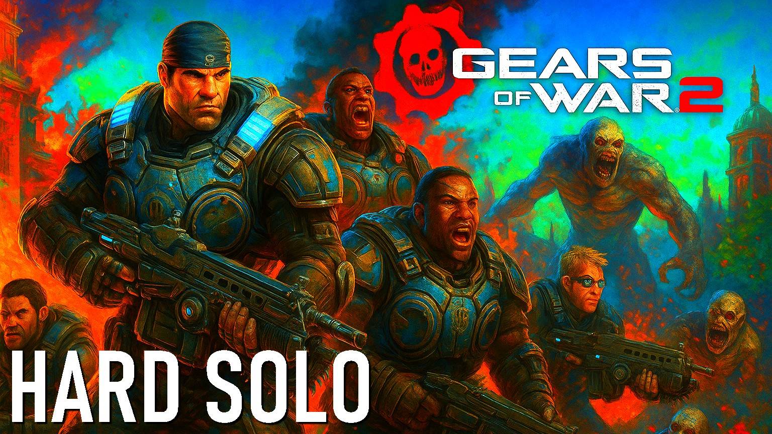 GEARS OF WAR 2 (HARD) Live-прохождение Часть 1 смотреть онлайн
