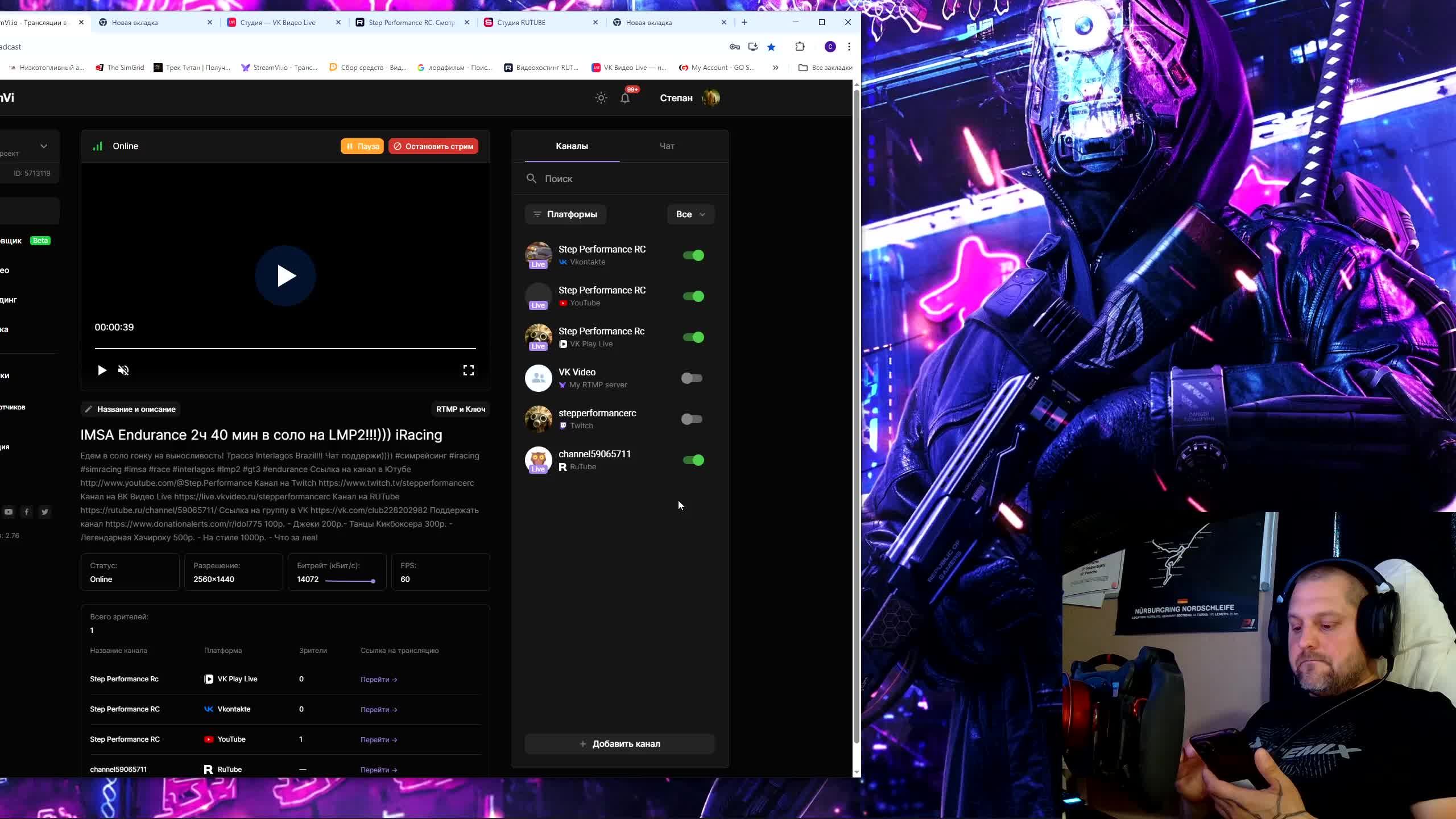 IMSA Endurance 2ч 40 мин в соло на LMP2!!!))) IRacing