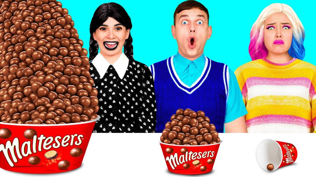 Большая, Средняя или Маленькая Тарелка Челлендж Смешные Челленджи с Едой смотреть онлайн