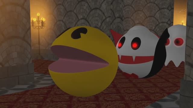 PACMAN против ДРАКУЛЫ и его призраков-вампиров / Приключения PACMAN смотреть онлайн