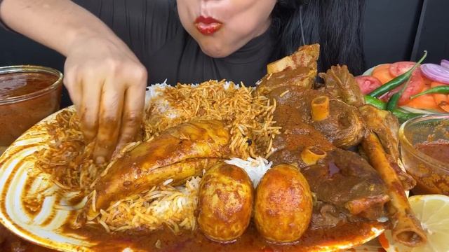 ASMR острая курица с карри.