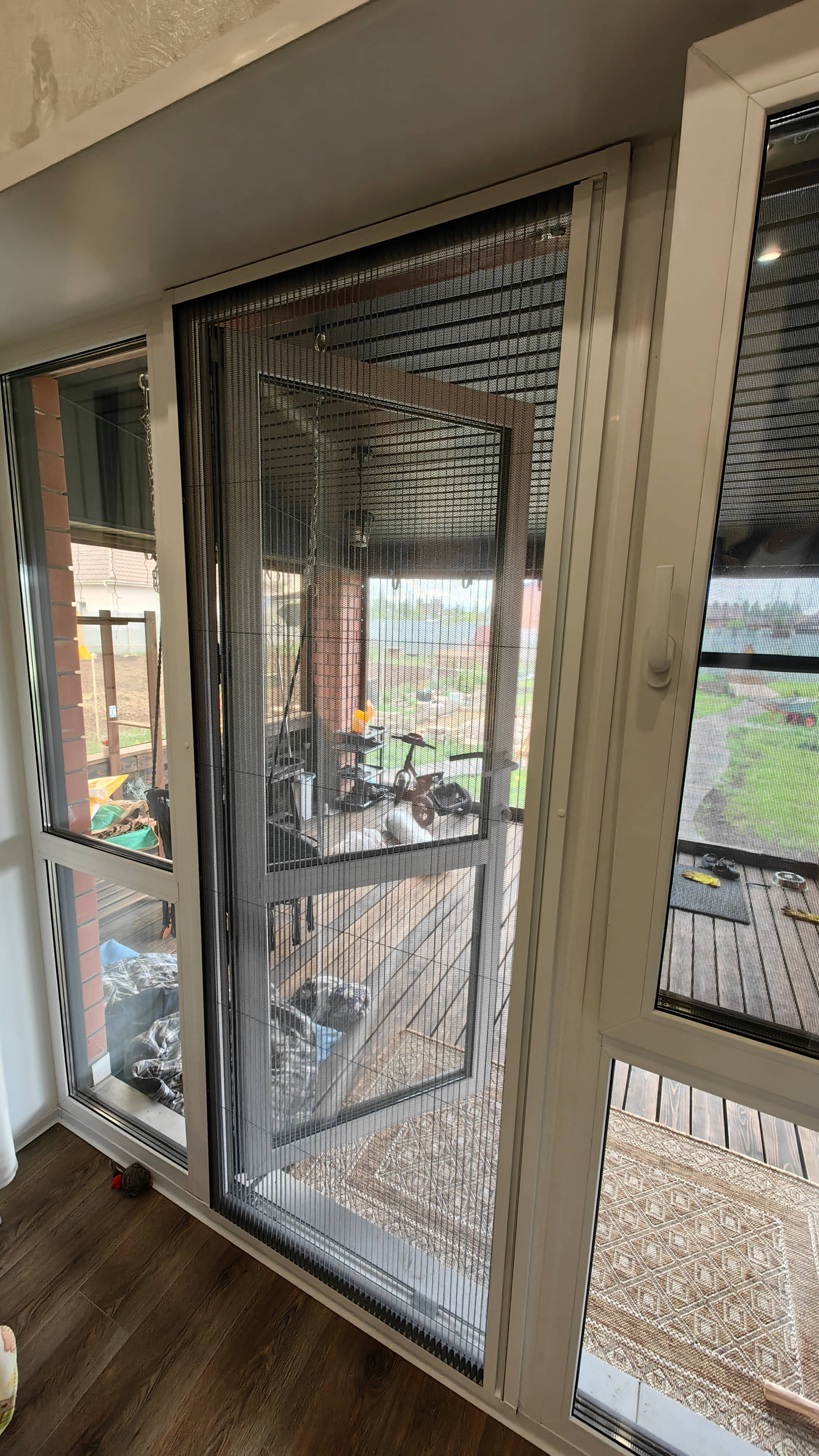 Москитная сетка #плиссе #Антикошка профиль Slim20 #москитныесеткивтольятти #москитныесетки