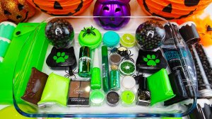 Мятно-чёрный слайм 🌿🖤 | Контрастный, тянущийся и стильный! | Kittyslime