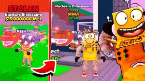 УКРАЛ Nuclearo Dinossauro САМЫЙ РЕДКИЙ СЕКРЕТНЫЙ БРЕЙНРОТ МЕМ в ROBLOX Steal a Brainrot