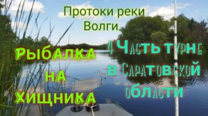 3 часть турне в Саратовской области. Рыбалка на хищника. Река Волга.