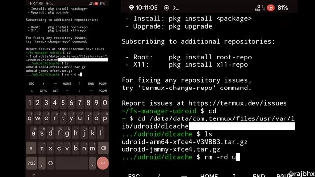 Download udroid rootfs externally using 1dm * Ubuntu desktop install in Termux смотреть онлайн