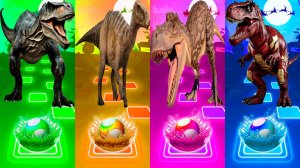 Динозавры 162 уровень - Мультики про Динозавров | МУЛЬТФИЛЬМЫ ДИНОЗАВРЫ в Tiles Hop