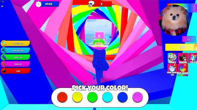 ОББИ, НО ТЫ САМ ВЫБИРАЕШЬ ЦВЕТ ! РАДУЖНОЕ ОББИ С ВЫБОРОМ ЦВЕТА В ROBLOX | Easy Color Switch Obby смотреть онлайн