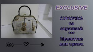 Новая сумка со скрипкой. Пропитка для сумки. Werbevideo