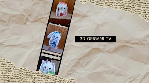 3d origami Rabbit tutorial | 3d origami lesson | 3d origami tutorial | Модульное оригами кролик