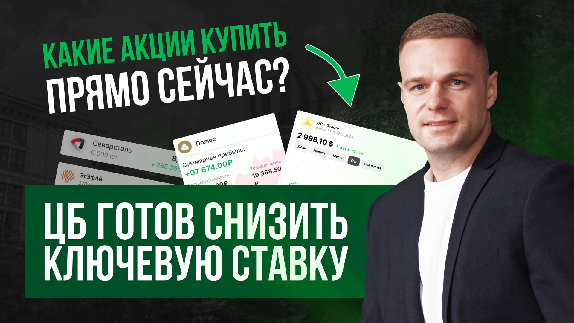 Какие акции купить прямо сейчас?! ЦБ готов снижать ключевую ставку!