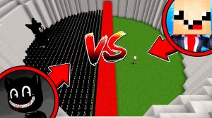 1000 CARTOON CAT vs 1 НУБИК на АРЕНЕ МОБОВ в МАЙНКРАФТ 2025! ЭПИЧНАЯ РОЛЕВАЯ БИТВА и ТРОЛЛИНГ