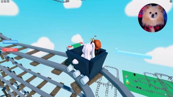 КОРЗИНКА ЕДЕТ К КОШКЕ В РОТ ! РОБЛОКС | ЕДУ НА ВАГОНЕТКЕ К КОТИКУ ROBLOX