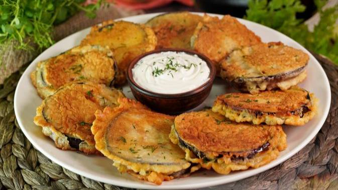 Хрустящий хит сезона. БАКЛАЖАНЫ, ЖАРЕННЫЕ В КЛЯРЕ