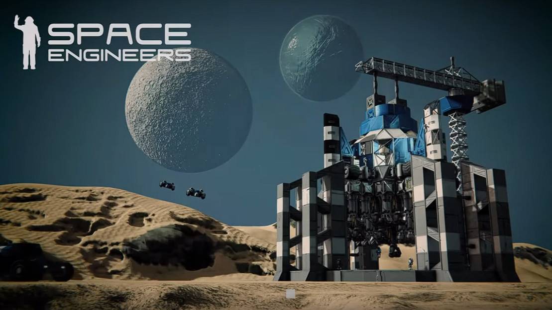 Space Engineers #4 Обзор новой Базы. Строю Космический Буровик. смотреть онлайн