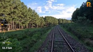 🚄 4К SmartTV ➤ Живописная поездка: Ривера - Такуарембо, железная дорога Пинтадо–Ривера, Уругвай!