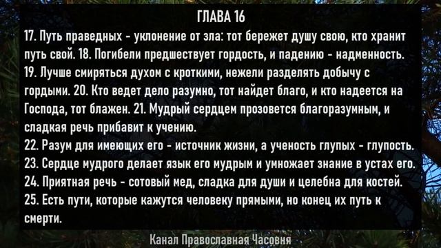 КНИГА ПРИТЧЕЙ СОЛОМОНОВЫХ - СЛУШАТЬ АУДИО С ТЕКСТОМ смотреть онлайн