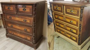 Реставрация русского бельевого комода начала ХХ века. Заключительная часть