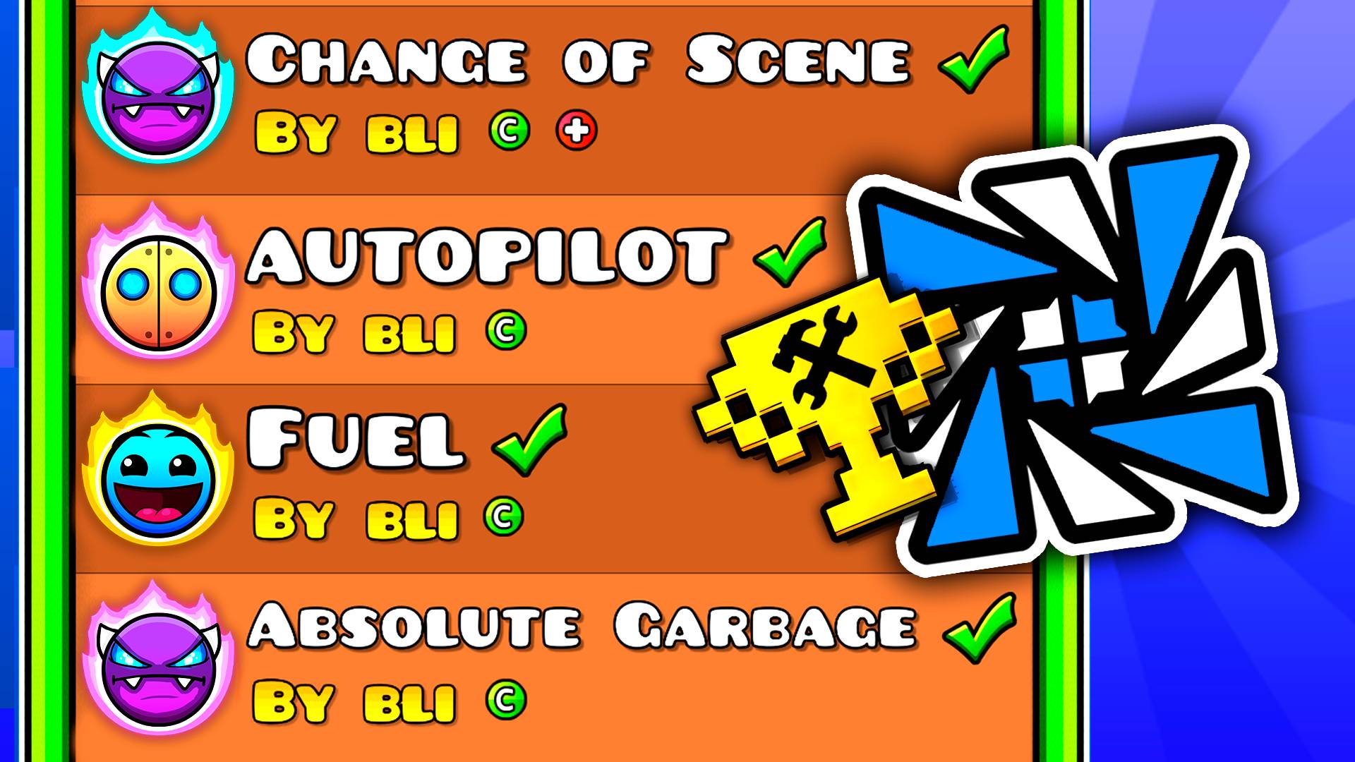 Я прошёл ВСЕ уровни ЛУЧШЕГО КРЕАТОРА в Geometry Dash смотреть онлайн