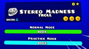 Stereo Madness, но он ТРОЛЛИТ МЕНЯ в Geometry dash 2.2