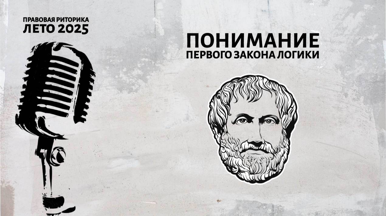 Понимание первого закона логики