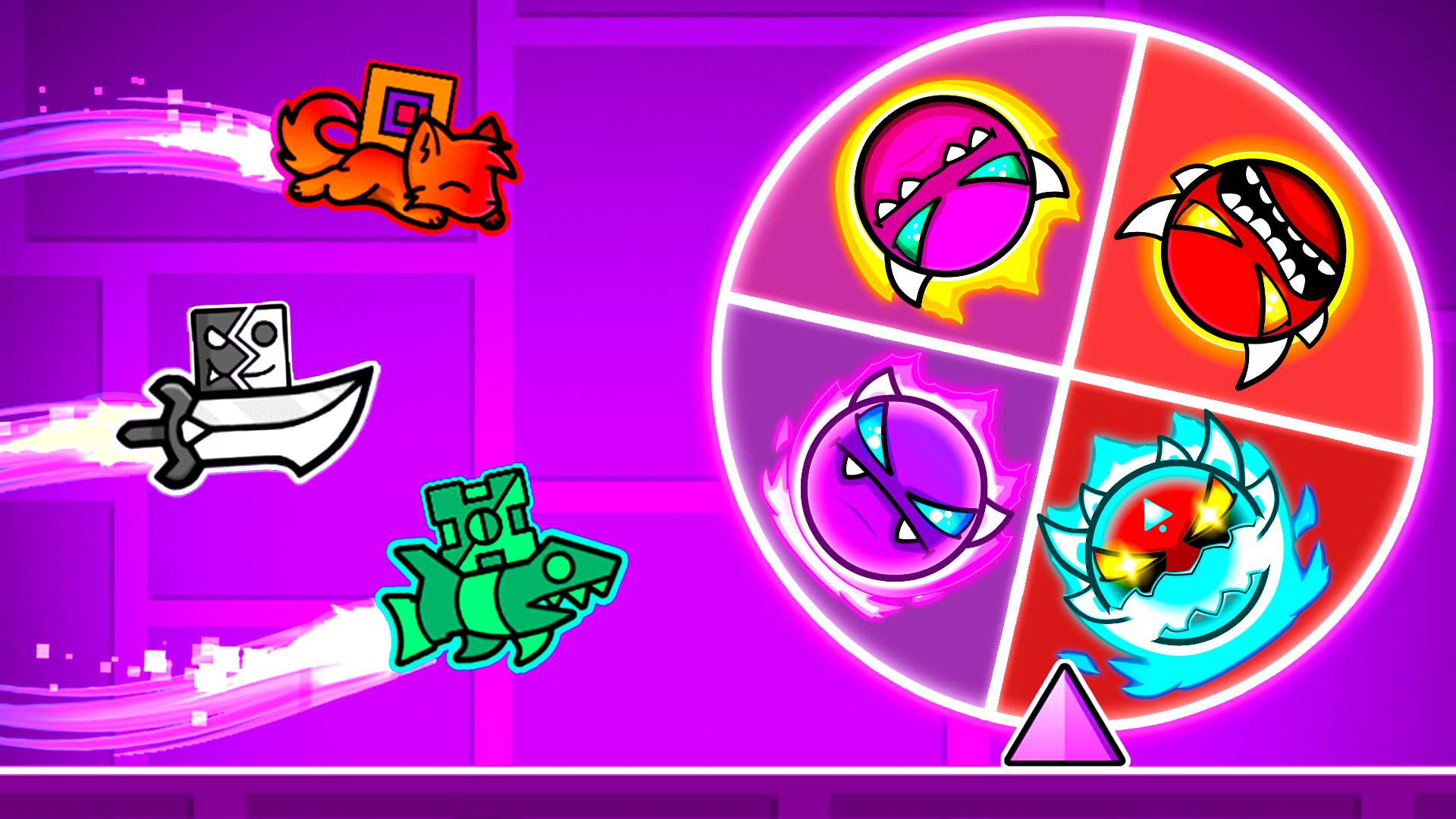 Гонка на РУЛЕТКЕ ДЕМОНОВ в Geometry Dash 2.2