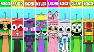 Incredibox Sprunki Лабубу Vs. Gummy Bear Vs. NYLES Vs. PANIC Vs. BURGER (ВСЕ Версии)