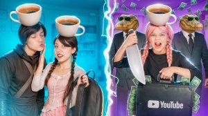 ПОМЕНЯЛИСЬ ТЕЛАМИ Балерина Капучино и Экспрессоно Сеньора 😱 Злая и хорошая сестра!